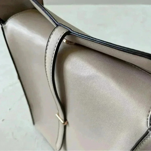 ELLE Shoulder Bag Two Way Crossbody Bag Beige Khaki - Picture 9 of 14